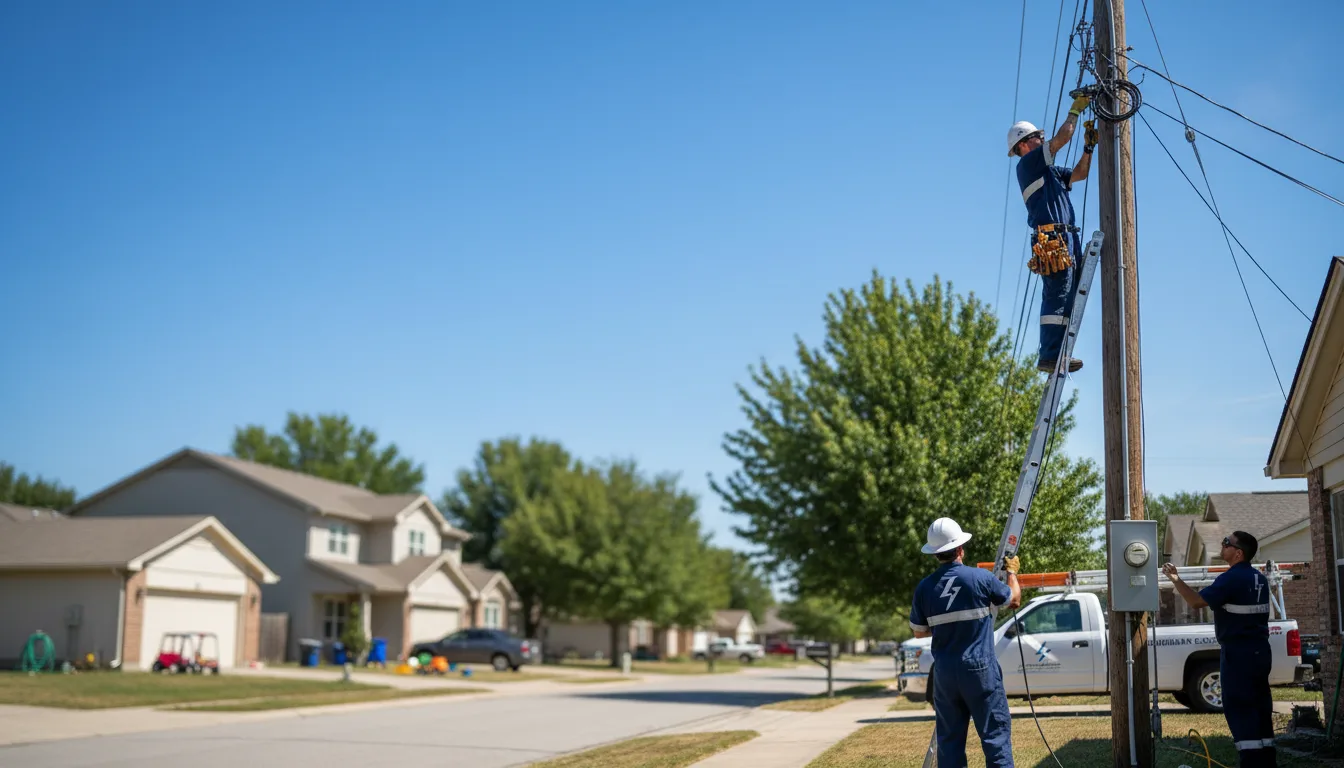 Residential electrician providing installation services in East Moline, IL